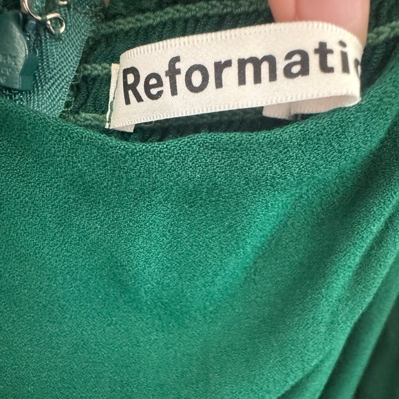 Reformation Mica Puff Sleeved Tiered Midi Dress - Picture 4 of 10